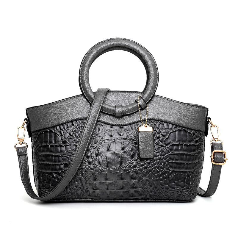 Glamorous Crocodile Print Style Ladies Handbag