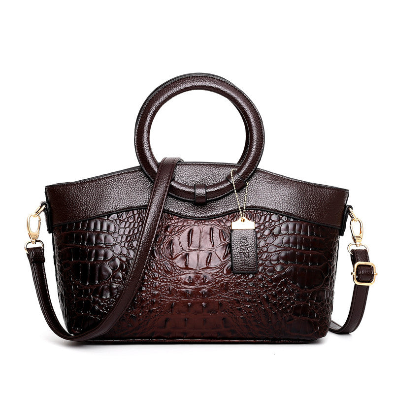 Glamorous Crocodile Print Style Ladies Handbag