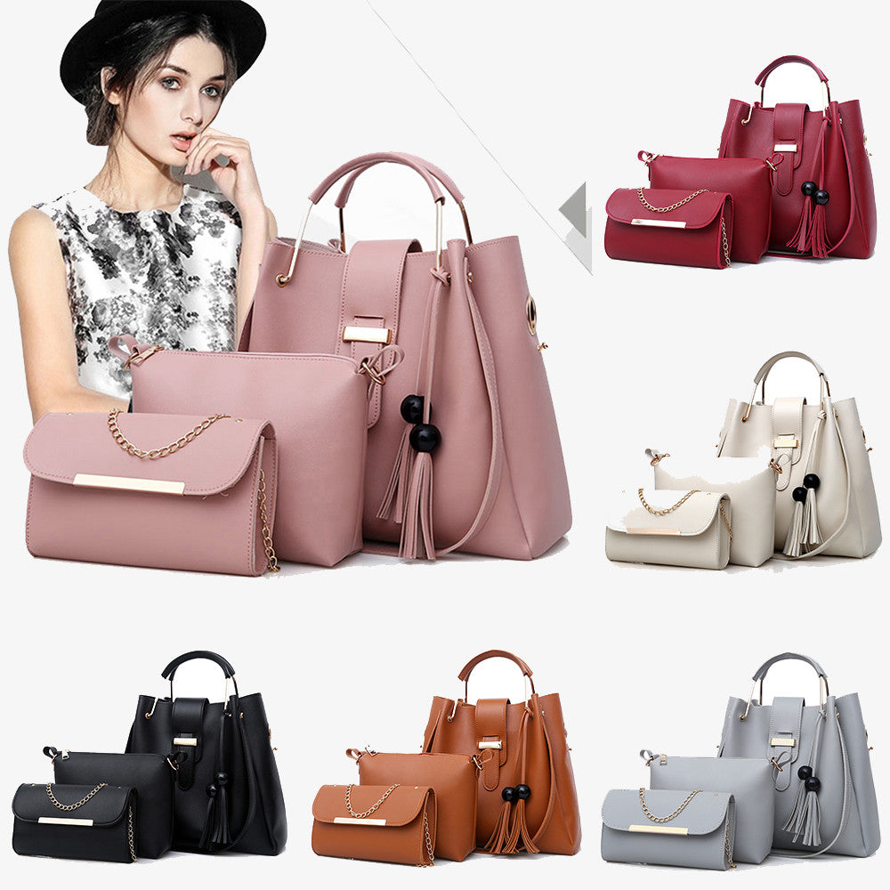 Women's 3Pc Luxury Shoulder Bags Set