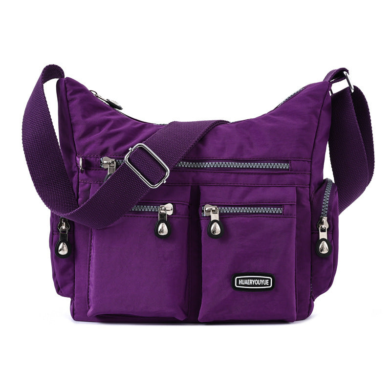 Lightweight Waterproof Crossbody Bag with Organized Pockets