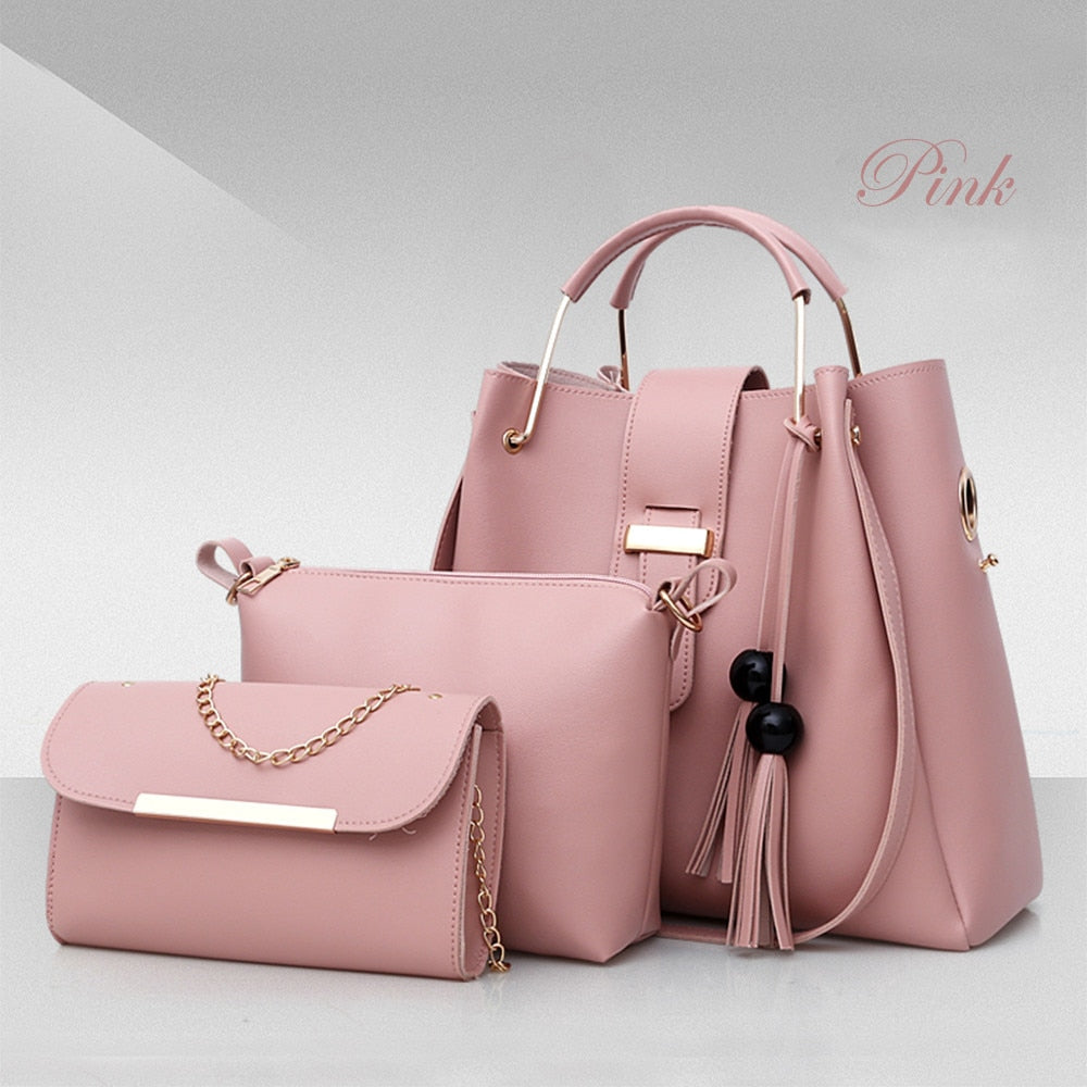 Women's 3Pc Luxury Shoulder Bags Set