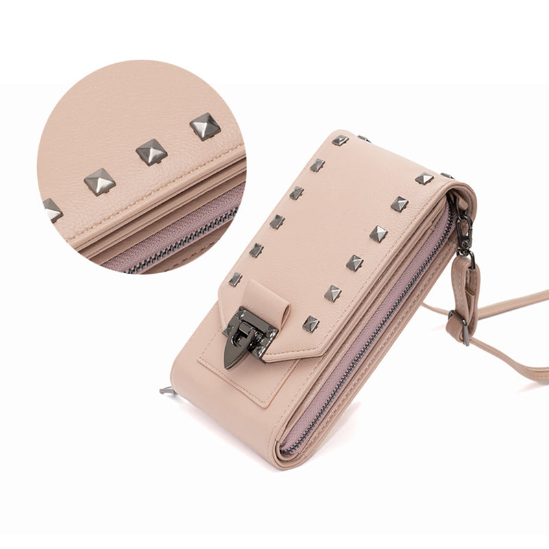 Chic Rivet Detail Crossbody Bag for Casual Outfits