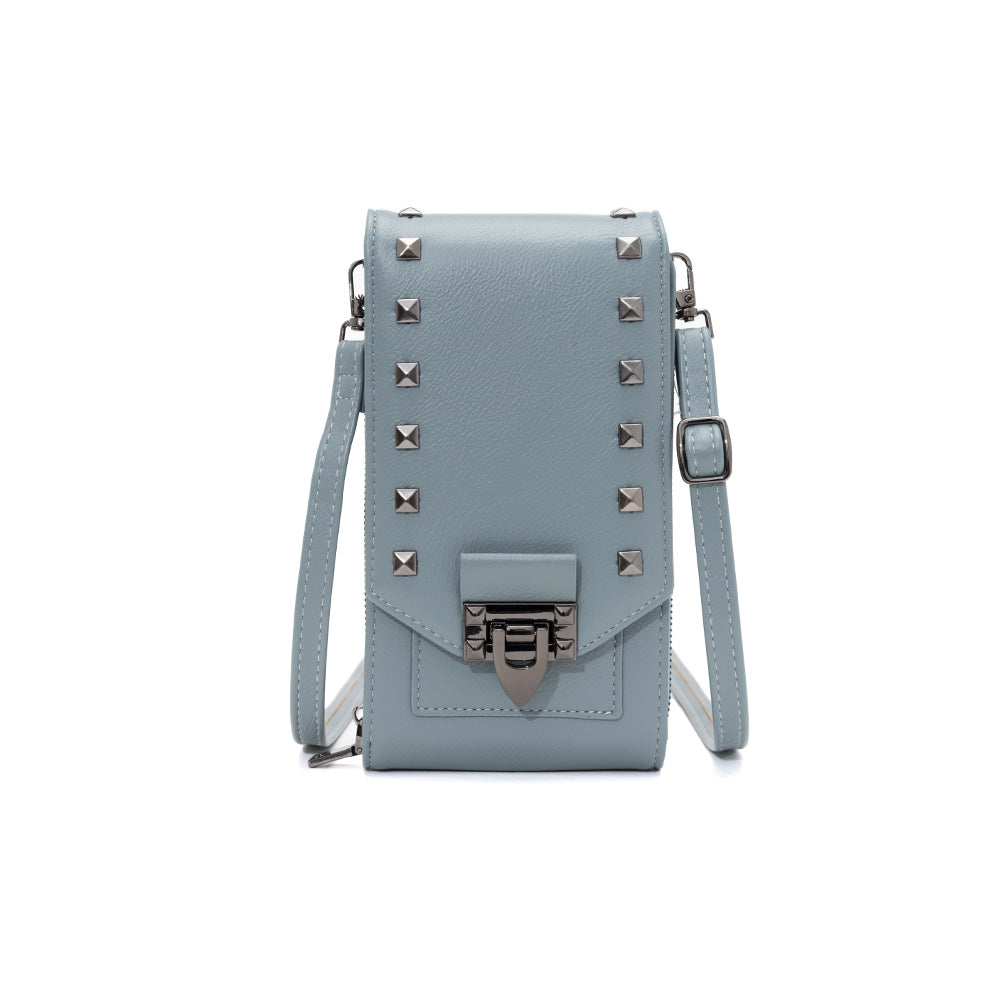 Chic Rivet Detail Crossbody Bag for Casual Outfits