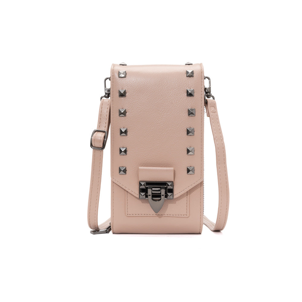 Chic Rivet Detail Crossbody Bag for Casual Outfits