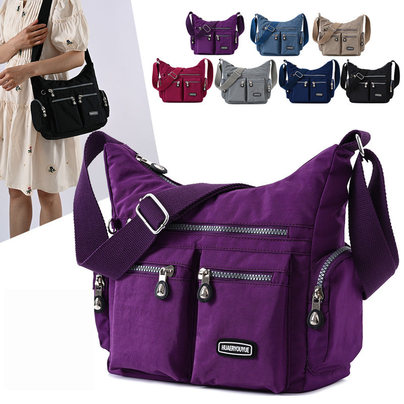 Lightweight Waterproof Crossbody Bag with Organized Pockets