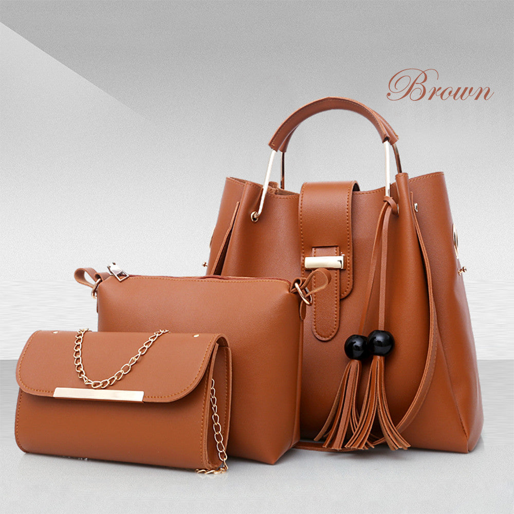 Women's 3Pc Luxury Shoulder Bags Set