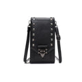 Chic Rivet Detail Crossbody Bag for Casual Outfits