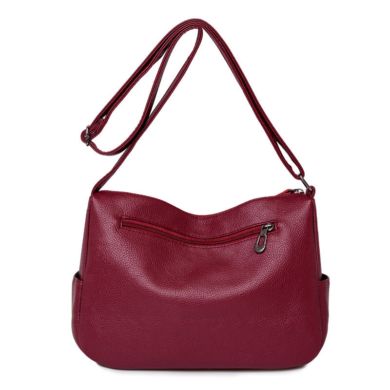 Large Capacity Pu Leather Cross Body Bag