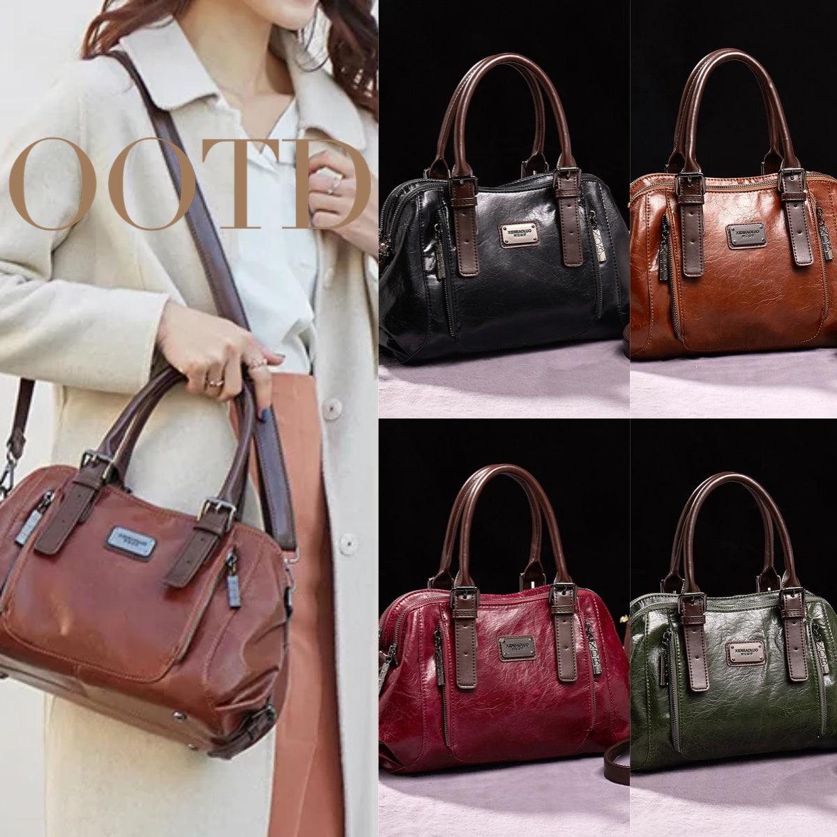Women's Genuine Leather  Crossbody Bag